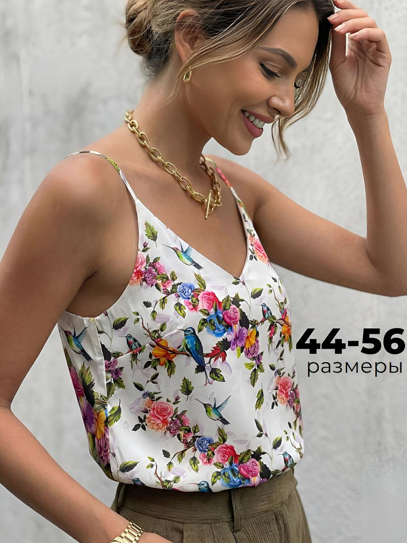 Топ "Вдохновение"_О20/белые птички